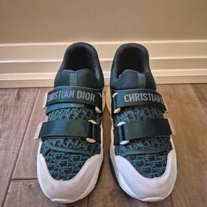 Dior Athletic Sneakers in Green and White
